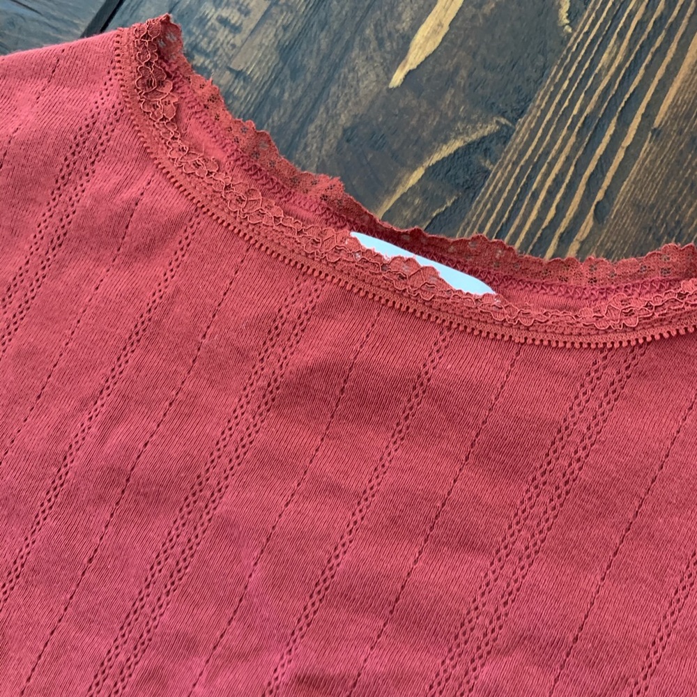 velvet long sleeve fitted top